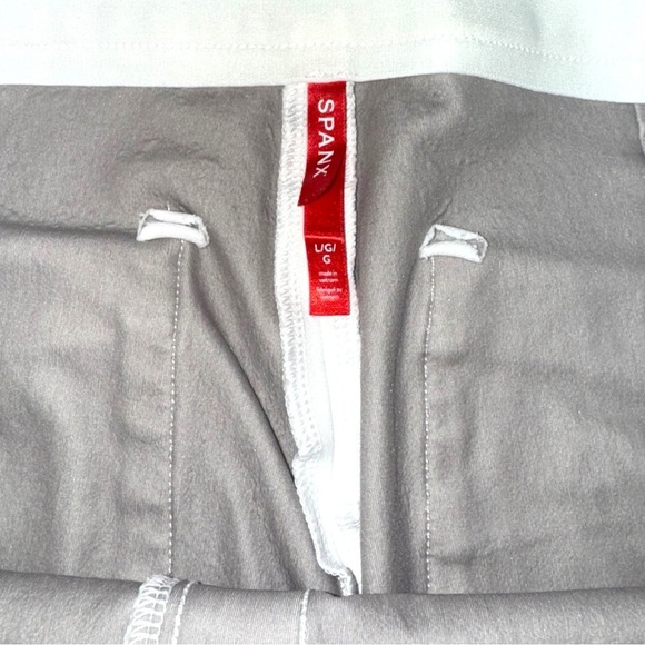 Spanx Size Large Pull On White Kick Flare Cropped Pant - Picture 10 of 11